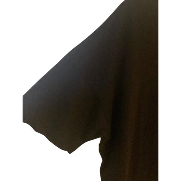 AERIE Solid Black Distressed Oversized Short Sleeve Boyfriend T-Shirt NWT Medium - Picture 7 of 10